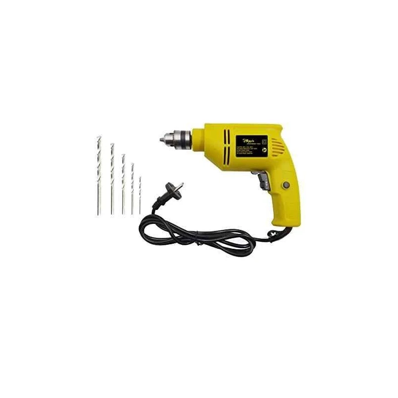 Hillgrove HGPD4M3 400W 10 inch Drill Machine with 5 Drill Bit Set image-1