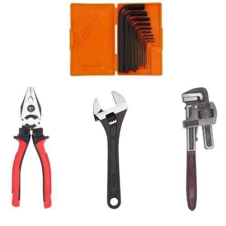Hillgrove HGCM312M1 9 Pcs Hex Allen Key Set with Wrenches and Plier image-1