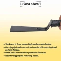 Hillgrove HGCM317M1 2 inch Khurpi Tool with Trowel for Gardening image-3