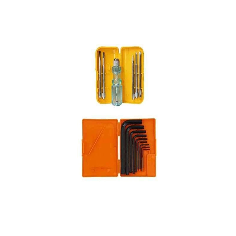 Hillgrove HGCM3M1 9 Pcs Carbon Steel Full Hex Allen Key Kits with 5 in 1 Screwdriver Bolt Spanner Wrench Set image-1