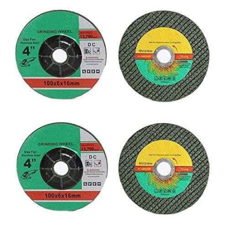 Hillgrove HGACC1M1 2 Pcs 100mm Metal Cutting Wheel image-1