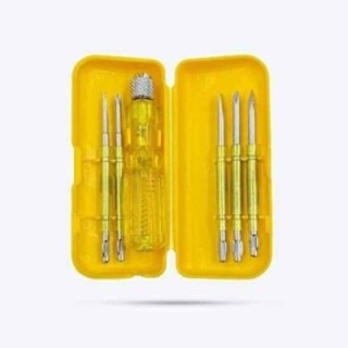 Hillgrove HGSCS5GYLM2 5-in-1 Chrome Vanadium Steel Multipurpose Repair Screwdriver Tool Kits (Pack of 5) image-1