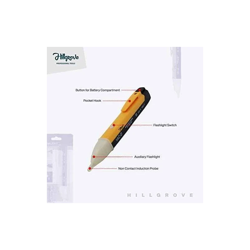 Hillgrove HGCM903 16-in-1 Portable Pocket Screwdriver Set with Non-Contact Voltage Tester image-2