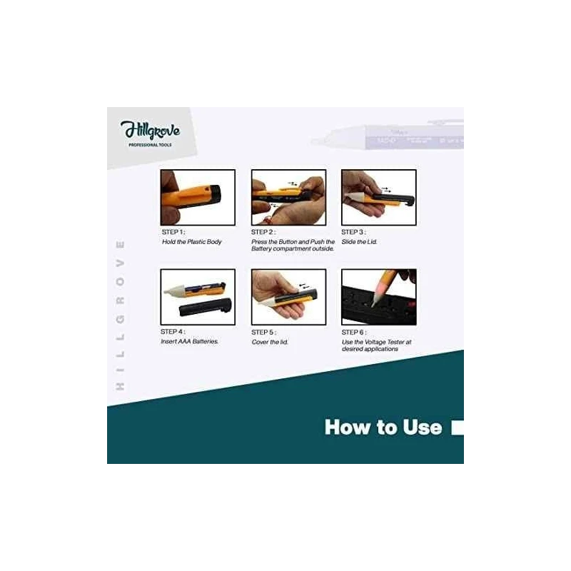 Hillgrove HGCM903 16-in-1 Portable Pocket Screwdriver Set with Non-Contact Voltage Tester image-5