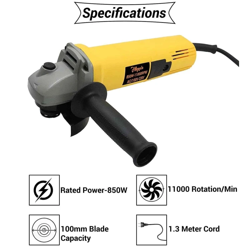 Hillgrove HGCM298M1 252A MMA Inverter Arc Welding Machine and 850W Angle Grinder Combo image-2