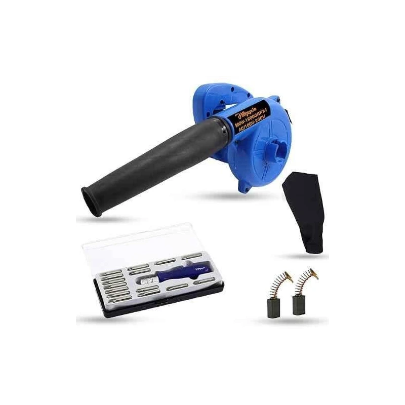 Hillgrove HGCM1034 800W Plastic Blue Electric Air Blower with Carbon Brushes and 16-in-1 Screwdriver image-6