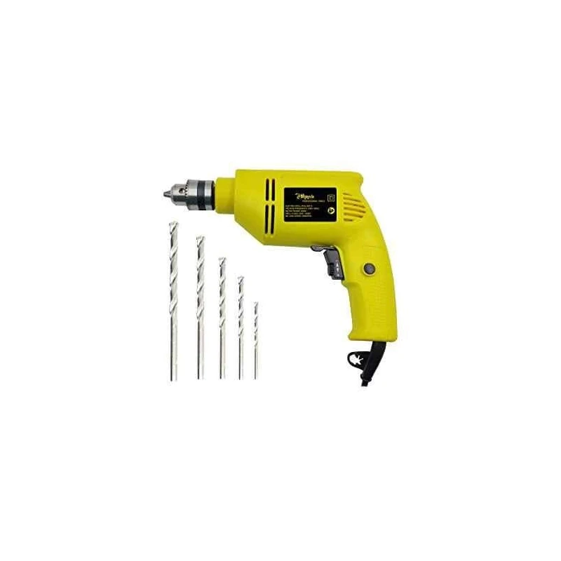 Hillgrove HGPD4M1 400W 10 inch Drill Machine with 5 Drill Bit Set image-1
