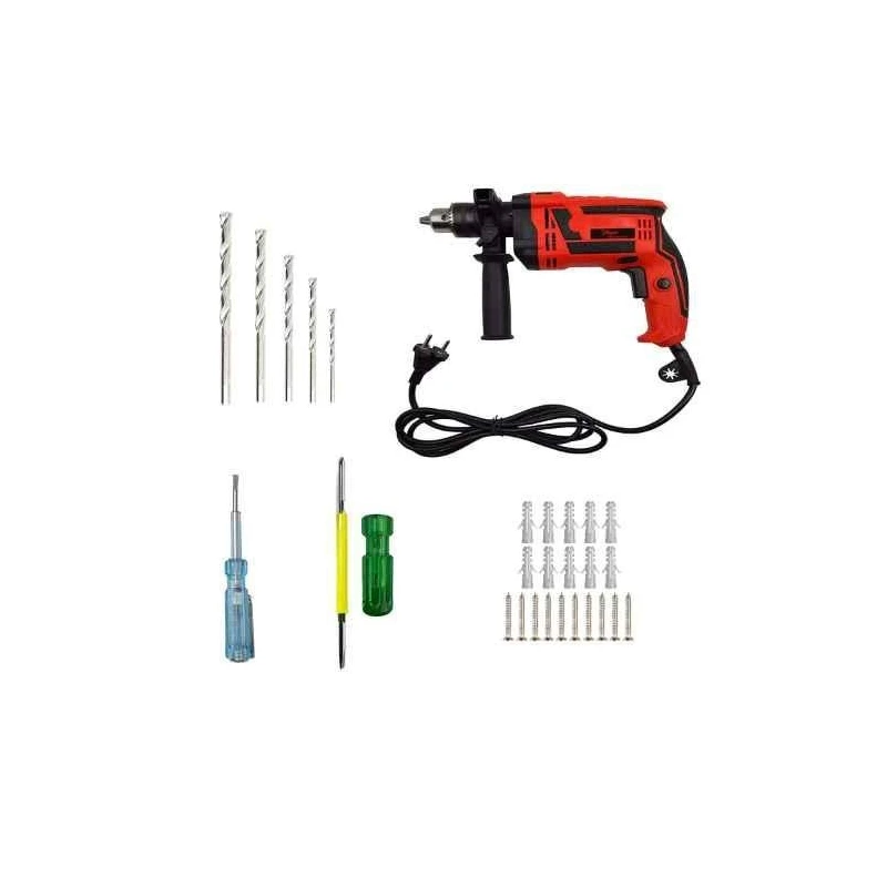 Hillgrove HGCM475M1 1000W Drill Machine with Screws Masonry Bits Screwdriver & Line Tester image-6