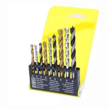 Hillgrove HGCM578M2 High Carbon Steel Bit Set (5mm–8mm) image-1