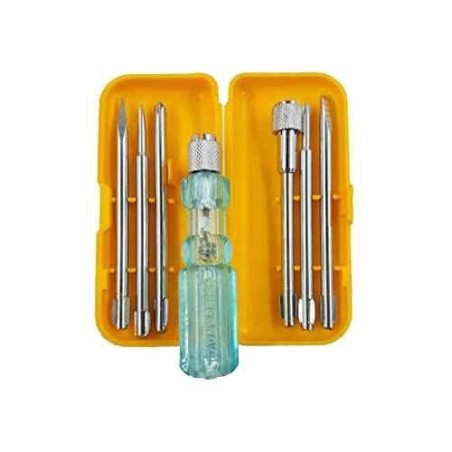 Hillgrove HGSCS6NSBM1 6 in 1 Chrome Vanadium Steel Multipurpose Screwdriver Tool Kits (Pack of 6) image-1