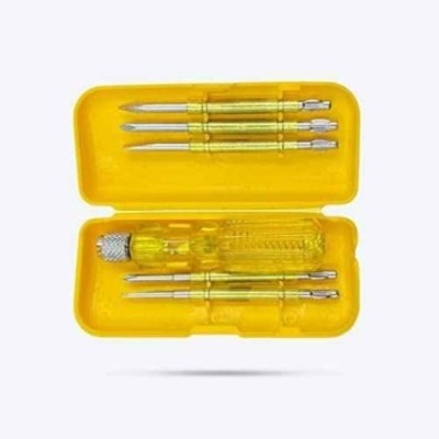Hillgrove HGSCS5GYLM3 5 in1 Chrome Vanadium Steel Multipurpose Repair Screwdriver Tool Kits (Pack of 5) image-1