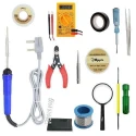 Hillgrove HGCM272M1 25W 13-in-1 Mobile Flat & Pointed Tip Soldering Iron Tool Kits & Digital Multimeter Combo image-4