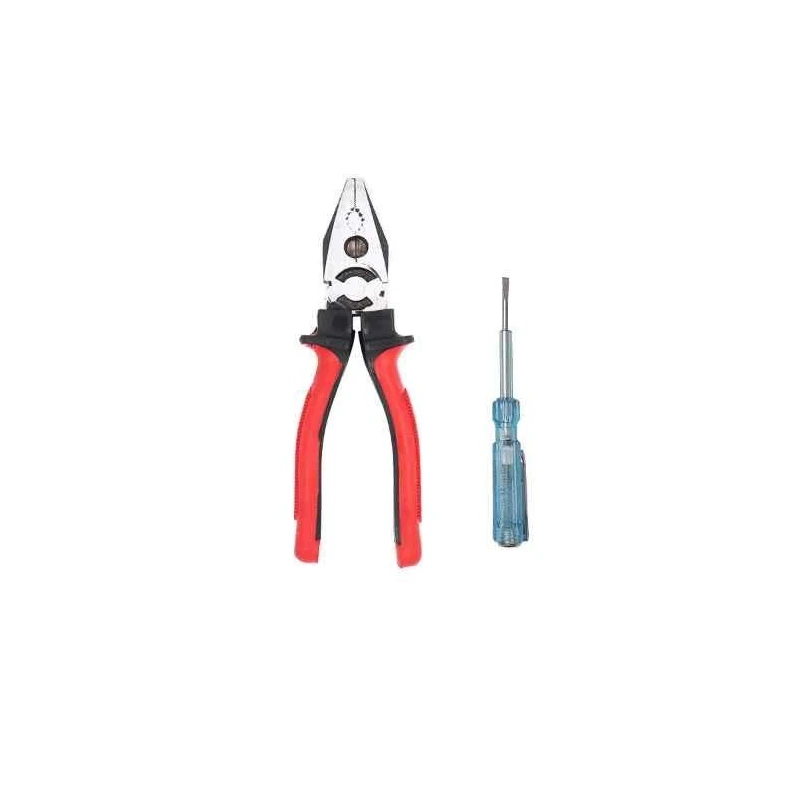 Hillgrove HGCM313M1 8 inch Heavy Duty Grip Multipurpose Lineman Plier with Line Tester image-6
