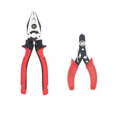 Hillgrove HGCM234 Chrome Vanadium Steel 8 inch Lineman Plier with Wire Cutter Set image-1