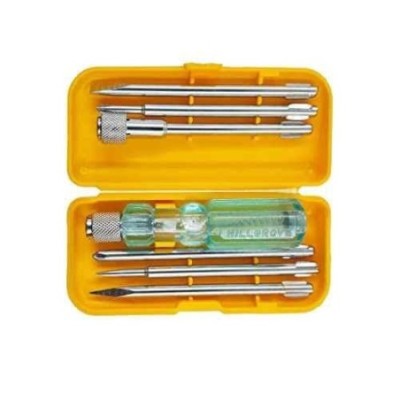 Hillgrove HGSCS6NSBM3 6 in 1 Chrome Vanadium Steel Multipurpose Repair Screw Driver Tool Kits HG0164 (Pack of 6) image-1
