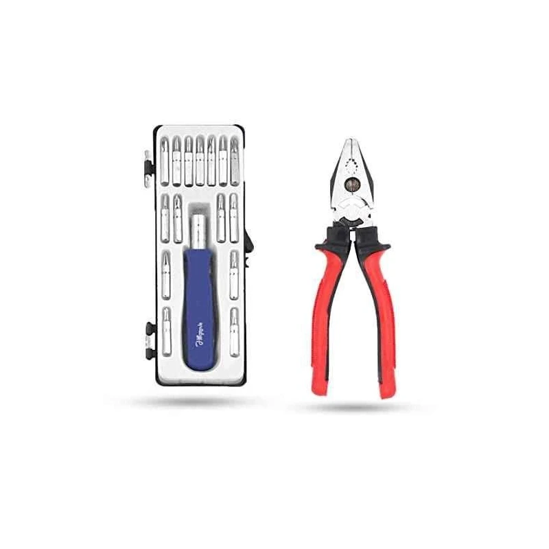 Hillgrove HGCM902 16-in-1 Portable Pocket Screwdriver Set with 8 inch Plier for Phone Laptop PC Glasses & Computer image-3