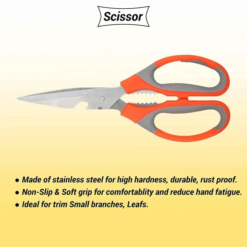 Hillgrove HGCM318M1 Gardening Pruning Hedge Shear with Cutting Scissor & Trowel image-1