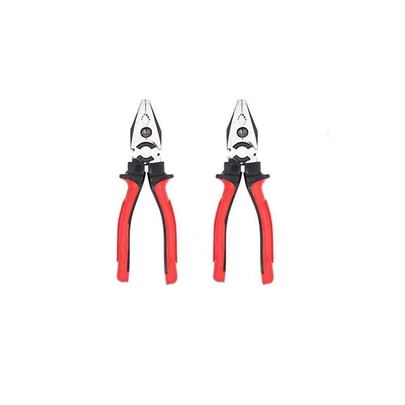 Hillgrove HGCM231 Chrome Vanadium Steel 8 inch Multipurpose Lineman Plier (Pack Of 2) image-1