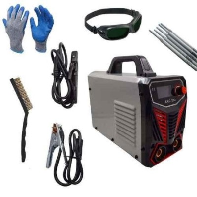 Hillgrove HGCM297M1 252A MMA Inverter Arc Welding Machine with Metal Brush Safety Googles Gloves & 5 Pcs Welding Rod image-1