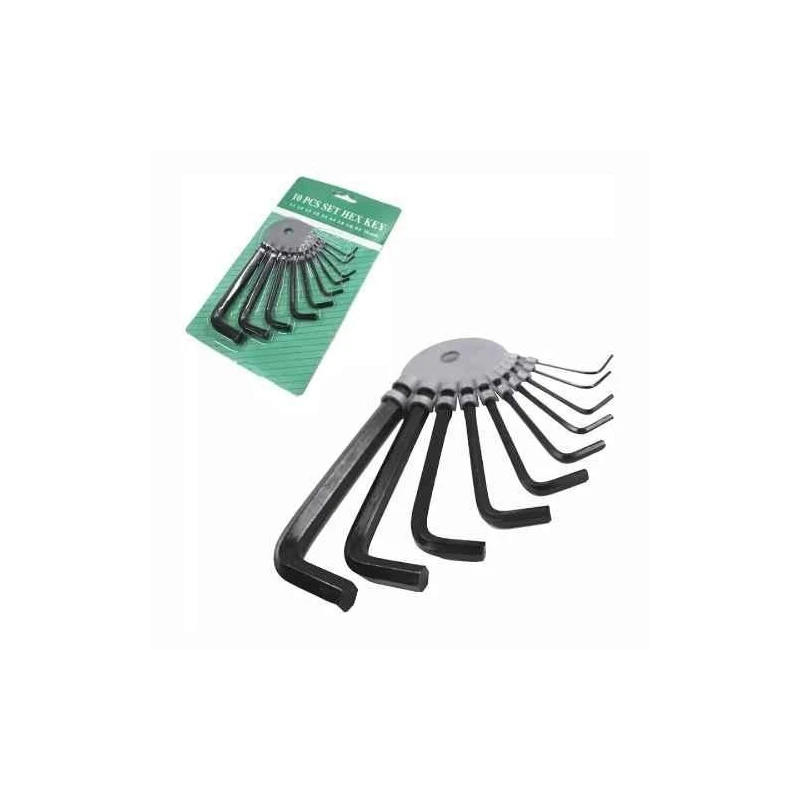 Hillgrove HGCM571M1 Steel Allen Key Set image-1