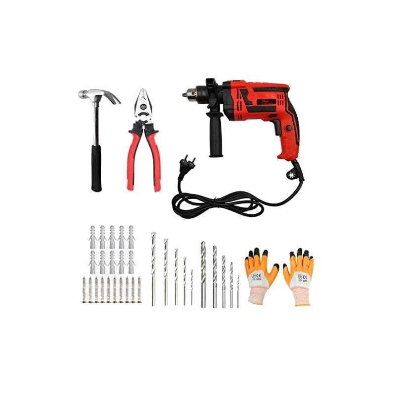 Hillgrove HGCM209 1000W 13mm Pistol Grip Drill Machine Set image-1