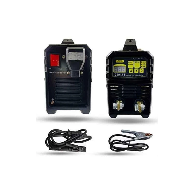 Hillgrove 299IJ3 IGBT Welding Machine with Holder Clamp Gloves Goggles Rods & Brush image-2