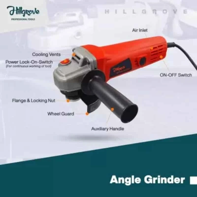 Hillgrove HGANG6B1M1 Angle Grinder with Grinding Wheel Set image-1