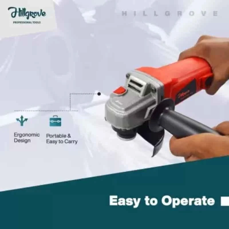 Hillgrove HGANG6B1M1 Angle Grinder with Grinding Wheel Set image-2