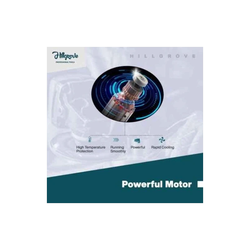 Hillgrove HGANG6B1M1 Angle Grinder with Grinding Wheel Set image-4