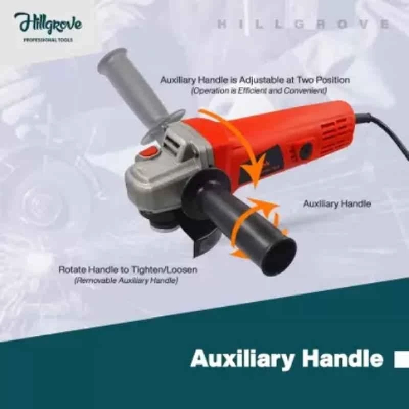 Hillgrove HGANG6B1M1 Angle Grinder with Grinding Wheel Set image-5
