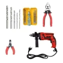 Hillgrove HGCM471M1 Drill Machine with Bits Plier Wire Cutter & Combo image-1