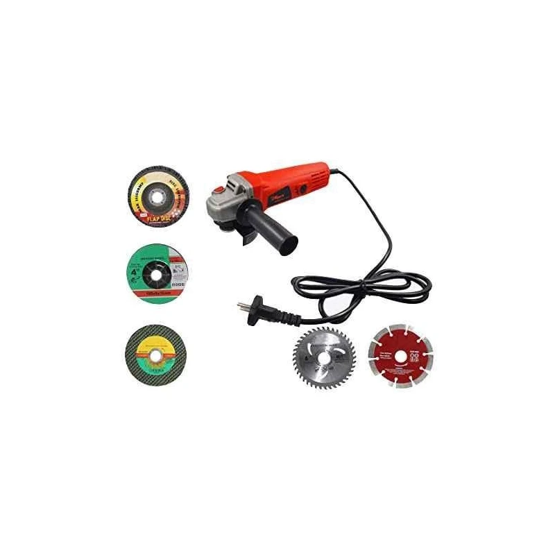 Hillgrove HGANG6B5M1 Angle Grinder with 5 Pcs Cutting Wheel Set image-1