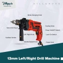 Hillgrove HGCM229M1 1000W 13mm Drill Machine with 10 Pcs Masonry Drill Bit & Gloves image-6