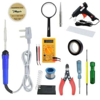 Hillgrove HGCM275M1 25W 13-in-1 Mobile Flat Tip Soldering Equipment Tool Glue Gun Kits & Digital Multimeter Combo image-2