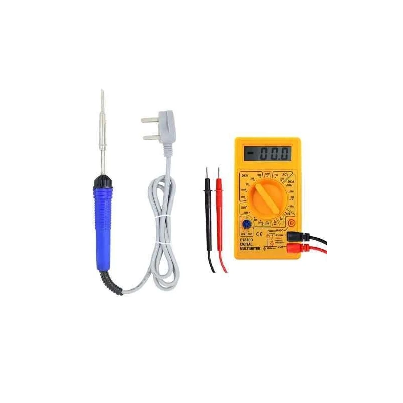 Hillgrove HGCM212M1 25W Corded High Temperature Soldering Iron & Digital Multimeter Combo image-3