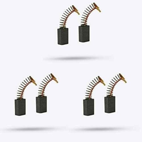 Hillgrove HGACC21M1 6 Pcs Metal Motor Carbon Brush image-1