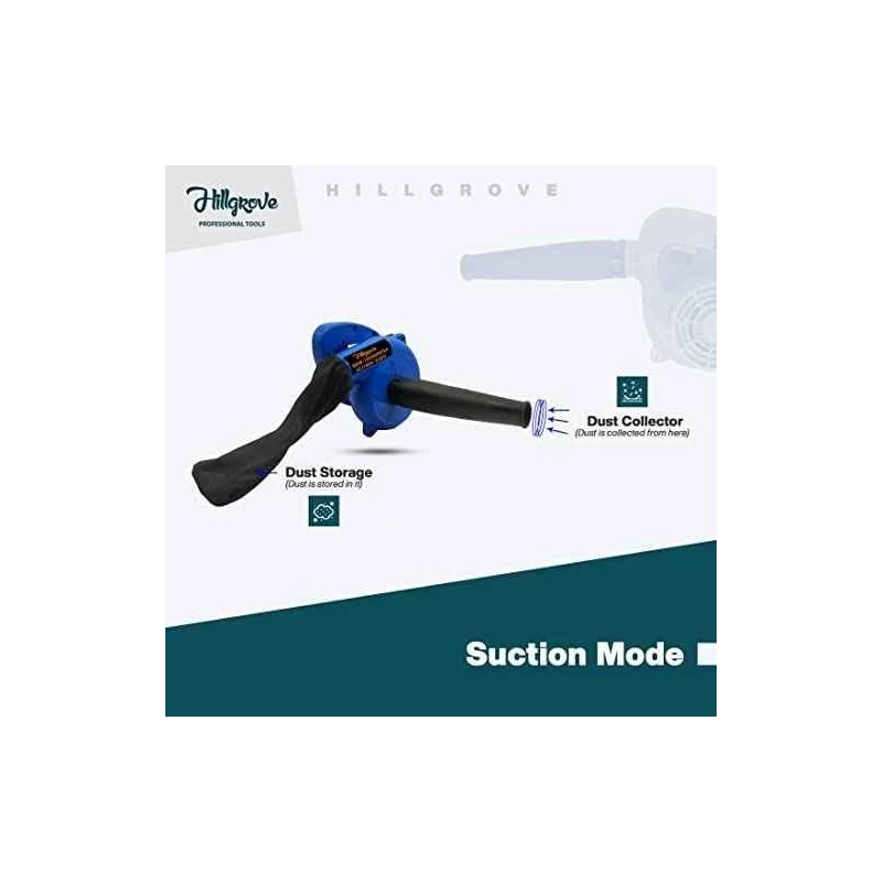 Hillgrove HGCM1093 Plastic Blue Electric Air Blower with Carbon Brushes Gloves & 16 in 1 Screwdriver image-6