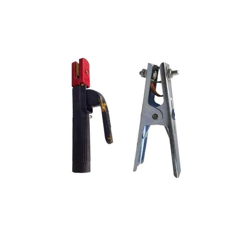 Hillgrove HGCM294M1 Handheld Welding Holder Clip with Earth Clamp for ARC Welding image-1
