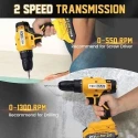 MECRAAF 21V 1300rpm Cordless Screwdriver with Reversible Switch & Multi Torque Clutch MC-2110 image-2