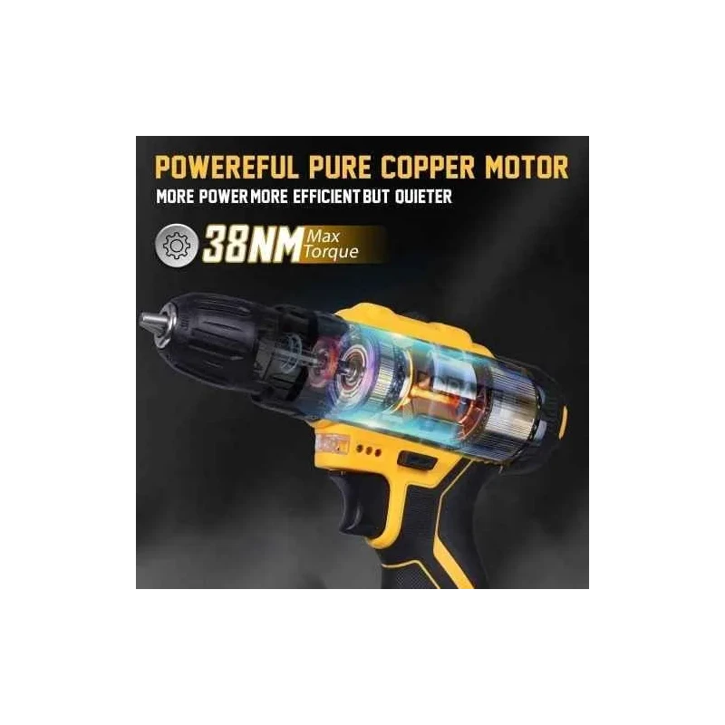 MECRAAF 21V 1300rpm Cordless Screwdriver with Reversible Switch & Multi Torque Clutch MC-2110 image-6