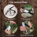 MECRAAF 8.25 inch Carbon Steel Foldable Garden Saw with Rubber Handle image-3