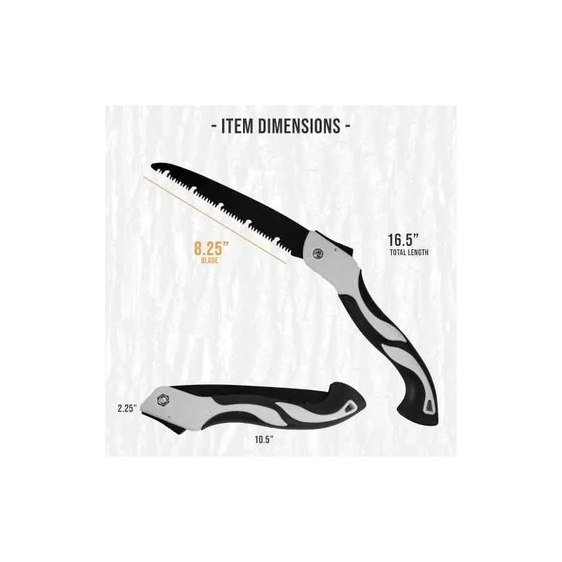 MECRAAF 8.25 inch Carbon Steel Foldable Garden Saw with Rubber Handle image-4