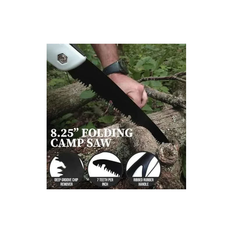 MECRAAF 8.25 inch Carbon Steel Foldable Garden Saw with Rubber Handle image-5