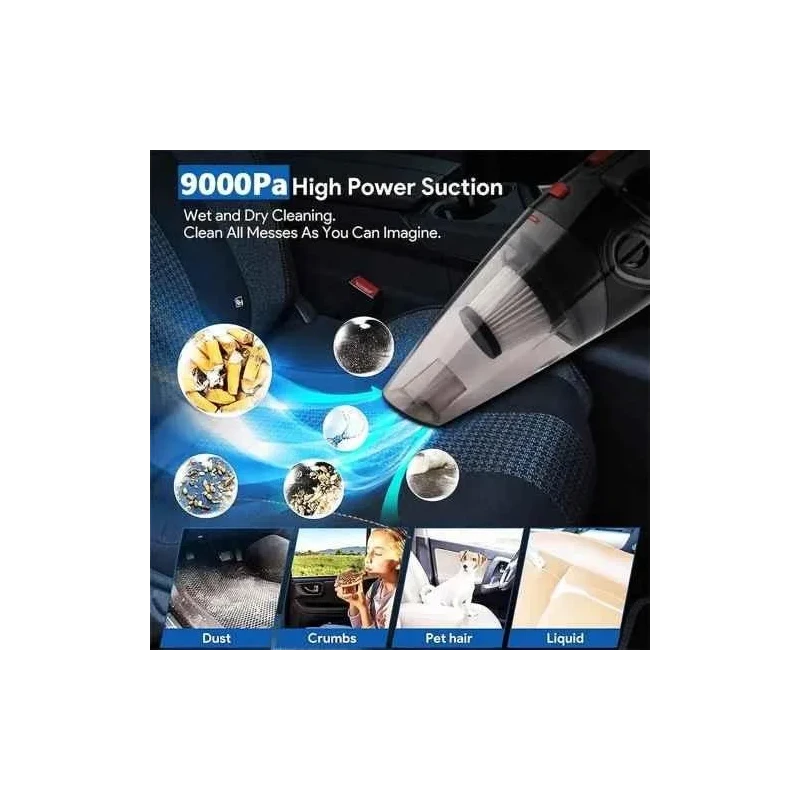 MECRAAF 12V 2800mAh Vacuum Cleaner for Car & Home image-3