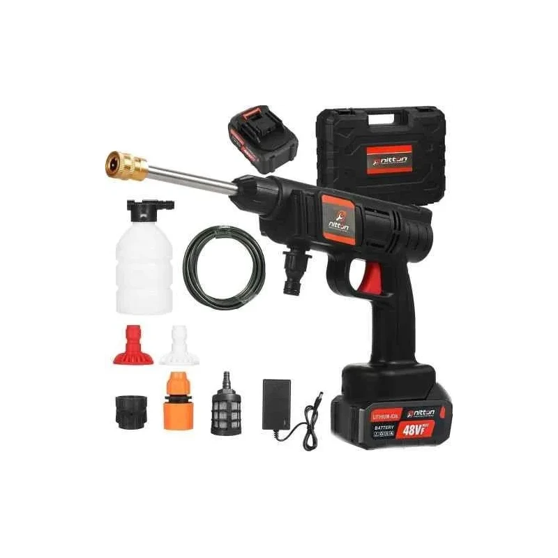 MECRAAF 48V 725psi 3lpm Cordless Portable Wireless High Pressure Washer Gun with Hose Pipe image-3