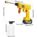 MECRAAF 48V 725psi 3lpm Yellow Cordless Portable Wireless High Pressure Washer Gun with Hose Pipe image-4