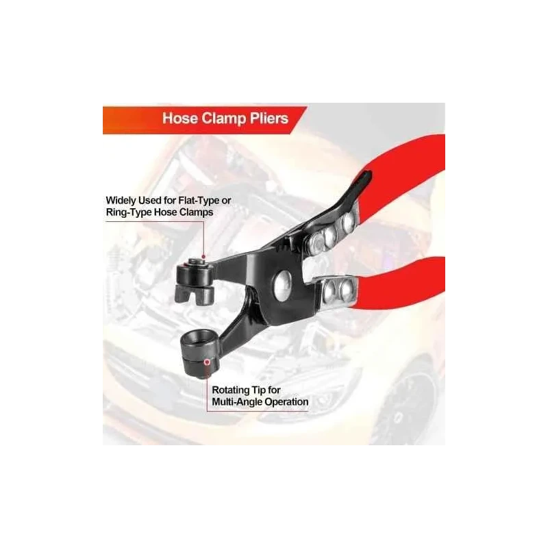 MECRAAF 22.5cm Carbon Steel Hose Clamp Plier image-7