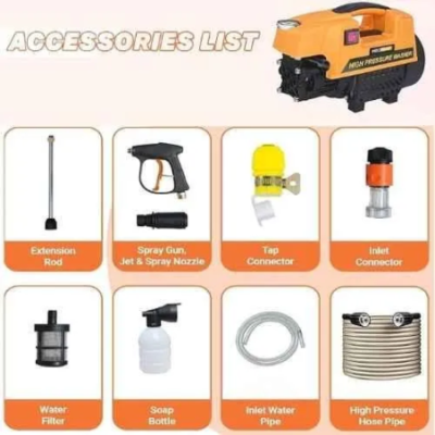 MECRAAF 120bar 1800W Pressure Washer for Car Bike & Home Cleaning DB1420K image-1