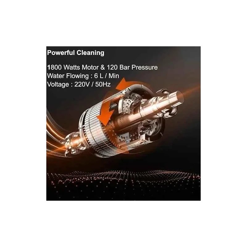 MECRAAF 120bar 1800W Pressure Washer for Car Bike & Home Cleaning DB1420K image-5