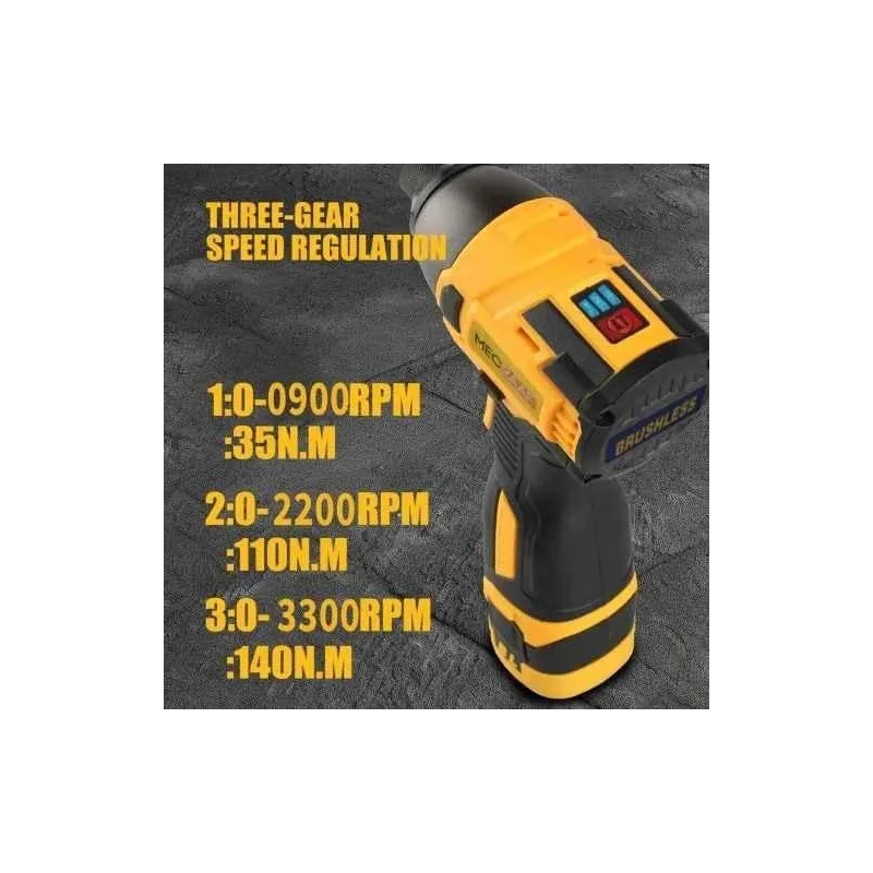 MECRAAF 4.2V 1.5Ah Brushless Cordless Impact Driver with 3-Speed Variable image-7